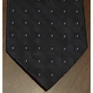 Vintage Dimoggio Black Blue Hand Made 100% Silk Men’s Neck Tie Made In Korea